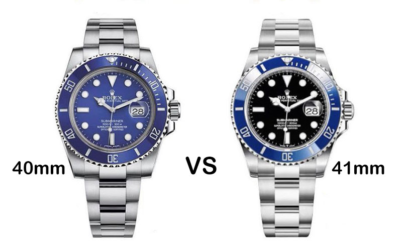 New Rolex Submariner 41mm Vs 40mm Comparison Infographic. What’s New On The Updated 41mm Models?