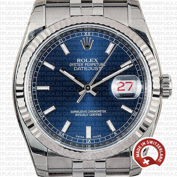 Rolex Datejust 36mm Blue Dial | High Quality Rolex Replica