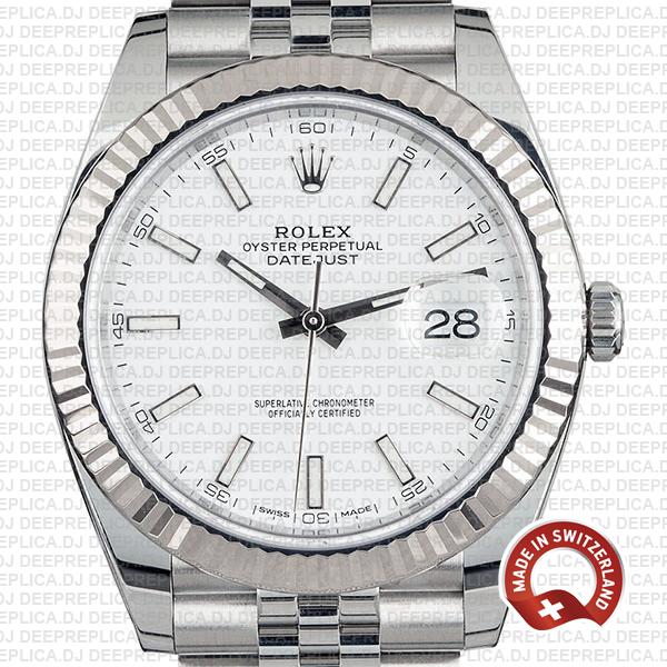Rolex Datejust 41 White Dial | High Quality Swiss Replica Watch