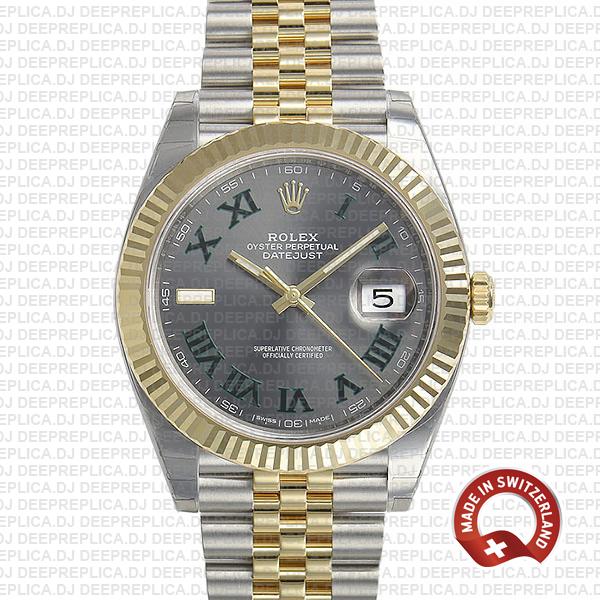 Rolex Datejust Two-Tone Jubilee | Roman Dial Replica Watch