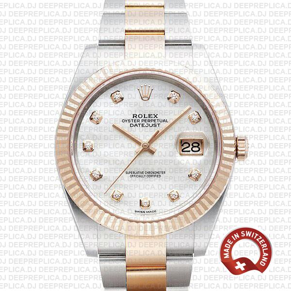 Rolex Datejust 41 White Diamond Dial | Rolex Replica Watch