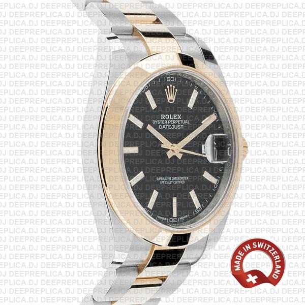 Rolex Datejust 41 Two-Tone Black Dial Replica Rolex Watch