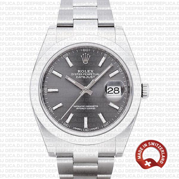 Rolex Datejust 41mm Grey Dial | Best Swiss Replica Watch