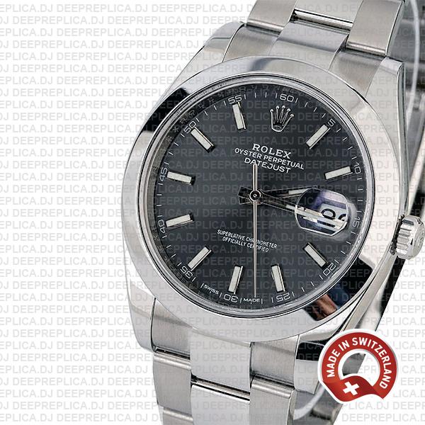 Rolex Datejust 41mm Grey Dial | Best Swiss Replica Watch