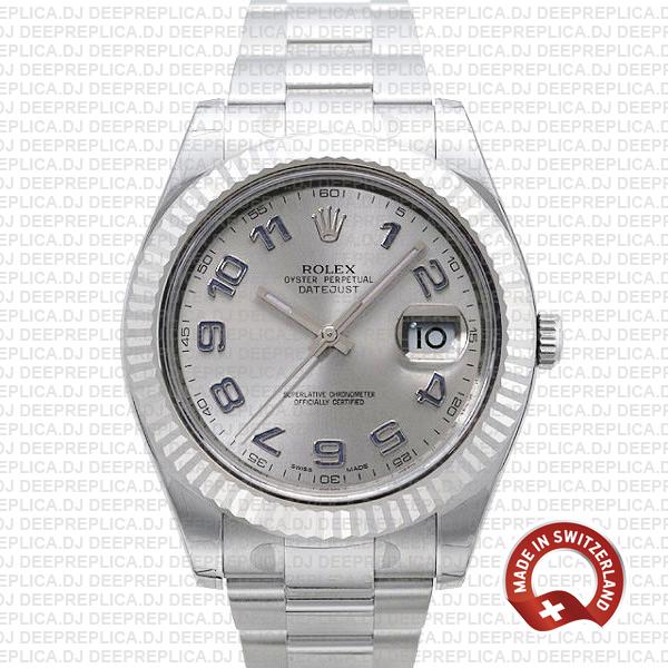 Rolex Datejust ΙΙ 41mm Silver Arabic Dial | Swiss Made Replica