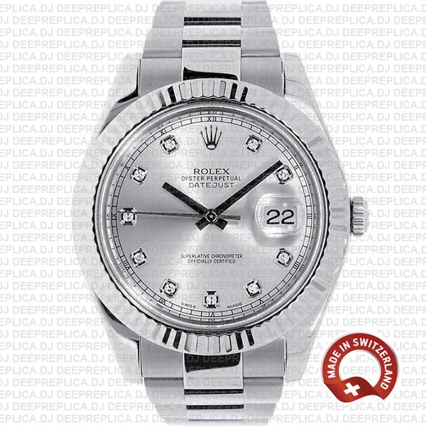 Rolex Datejust ΙΙ Silver Diamonds Dial | Luxury Replica Watch