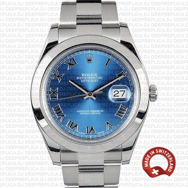 Rolex Datejust II Blue Dial Steel 41mm 116300 | Rolex Replica