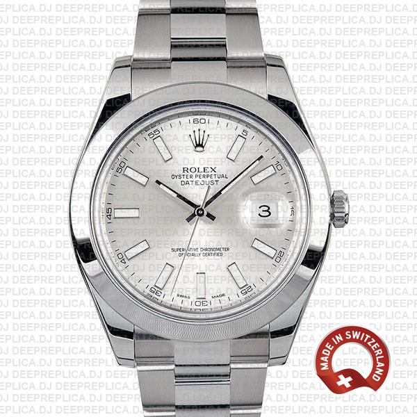 Rolex Datejust II Silver Dial 41mm | Best Swiss Replica Watch