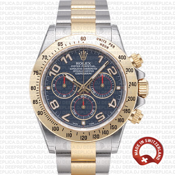 Rolex Daytona Two-Tone Blue Arabic Dial | Best Clone Watch