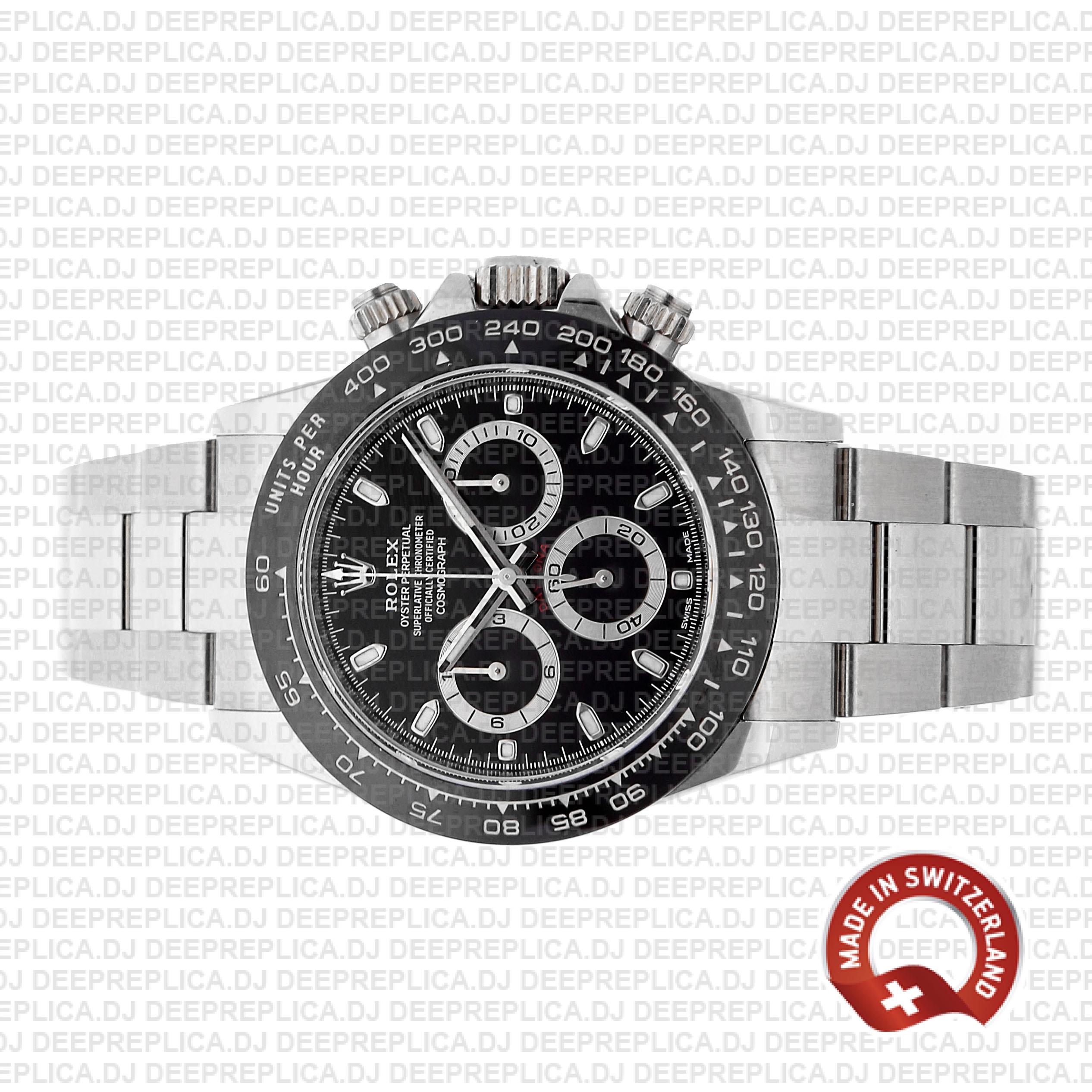 Rolex Oyster Perpetual Cosmograph Daytona Stainless Steel Watch with an Oyster Bracelet Watch