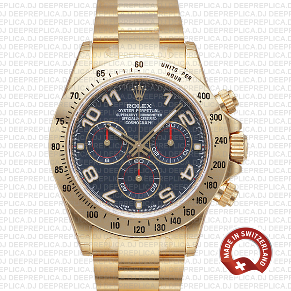 Rolex Daytona Blue Arabic Dial | Swiss Made Replica Watch