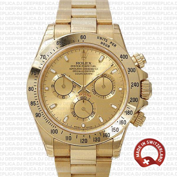 Rolex Daytona Yellow Gold Dial | High Quality Replica Watch