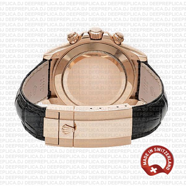 Rolex Daytona Leather Rose Gold Ceramic 40mm 116515