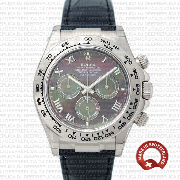 Rolex Daytona Black MOP Roman Dial | Swiss Replica Watch