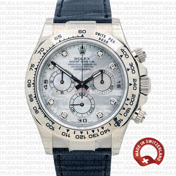 Rolex Daytona White Gold White Diamond Dial | Replica Watch