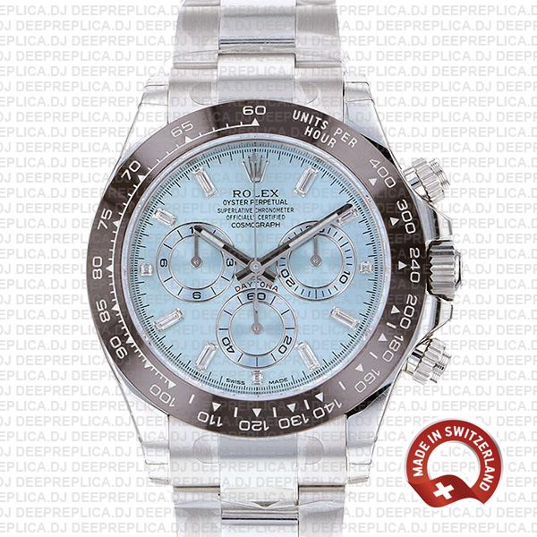 Best Rolex Daytona 40mm Ice Blue Dial Swiss Replica Watch
