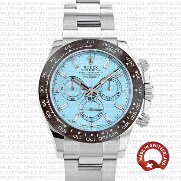 Best Rolex Daytona 40mm Ice Blue Dial Swiss Replica Watch