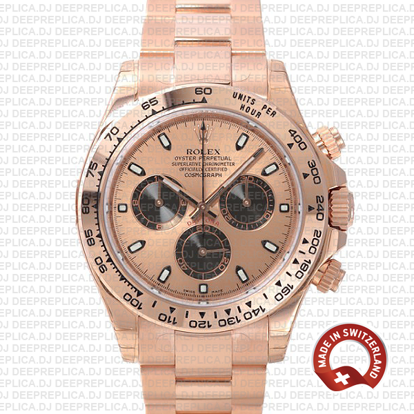 Best Rolex Daytona Rose Gold Dial 40mm | Rolex Fake Watch