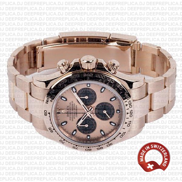 Best Rolex Daytona Rose Gold Dial 40mm Rolex Fake Watch