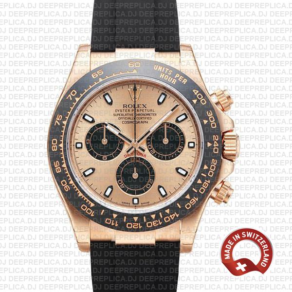 Best Rolex Daytona Rose Gold Pink Dial | Swiss Replica Watch