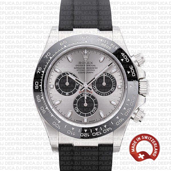 Rolex Daytona 18k White Gold Silver Dial | Swiss Replica Watch
