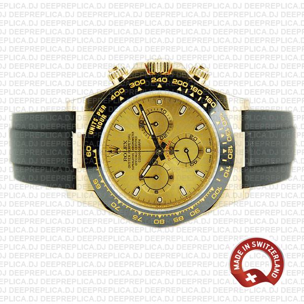 Rolex Daytona Yellow Gold 40mm Best Swiss Replica Watch