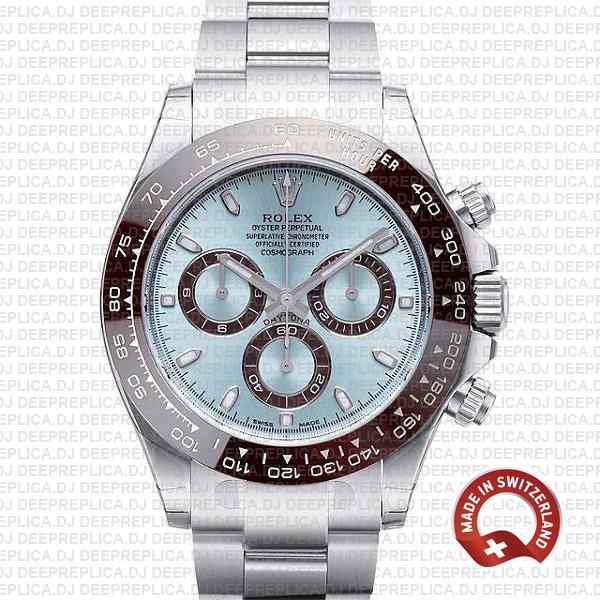 Rolex Daytona Platinum Ice Blue Dial 40mm | Replica Watch