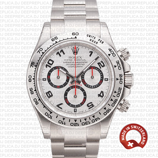 Rolex Daytona White Gold Arabic Dial | Swiss Replica Watch