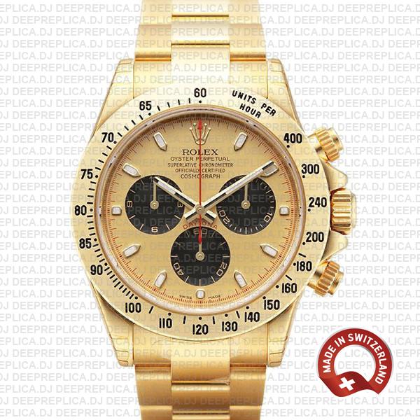 Best Replica Rolex Daytona Newman Gold Dial 40mm Watch