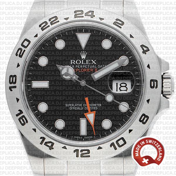 Rolex Explorer Ii White Dial 904l Steel 42mm 216570 Swiss Replica Watch