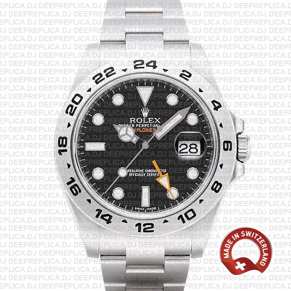 Rolex Explorer II Black Dial 42mm | Luxury Rolex Replica Watch