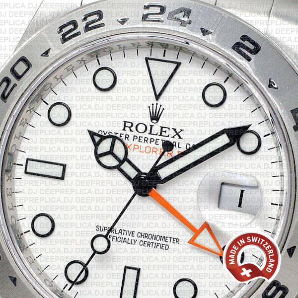 Rolex Explorer II 42mm White Dial Best Swiss Replica Watch