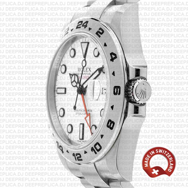 Rolex Explorer Ii White Dial 904l Steel 42mm 216570 Swiss Replica Watch