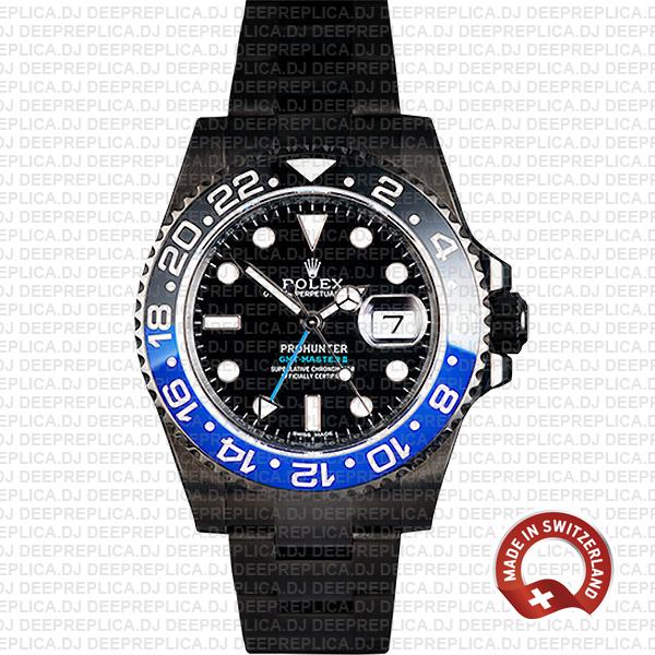 Rolex GMT-Master II Pro Hunter DLC Batman Replica Watch