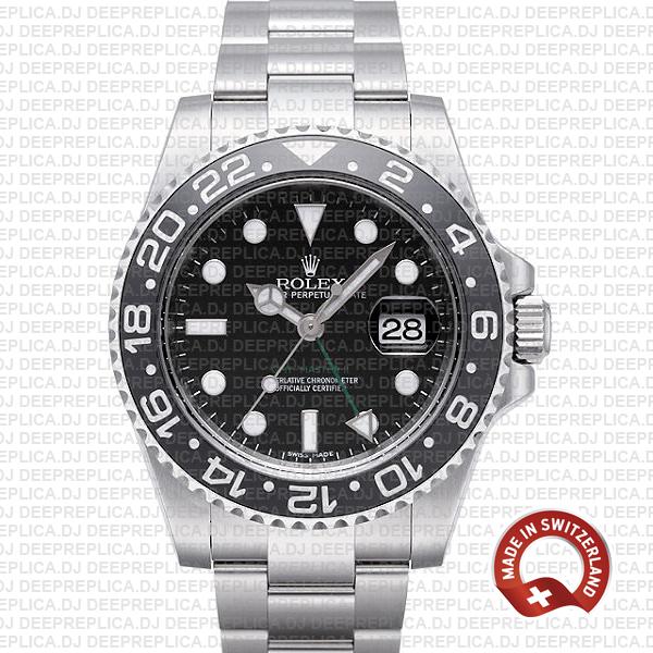 Rolex GMT-Master II Black Ceramic Bezel | Swiss Replica Watch