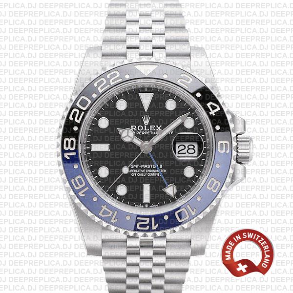 Rolex Gmt Master Ii Steel Jubilee Batman Blue Black Bezel 126710blnr 40mm