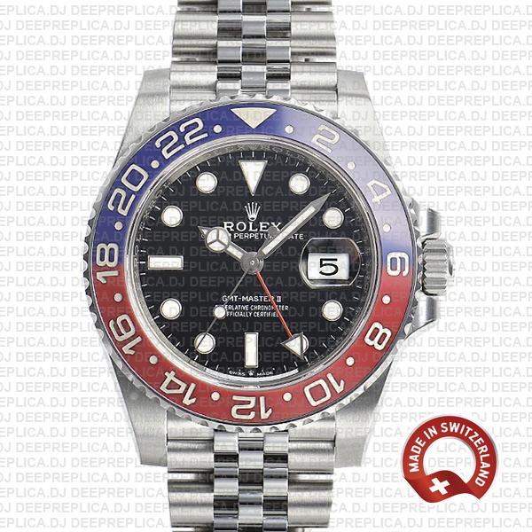 Rolex Gmt Master Ii Steel Jubilee Pepsi Bezel 126710blro 40mm