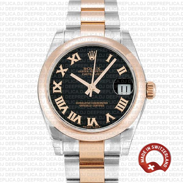 Rolex Datejust Oyster Bracelet Two-Tone Ladies Replica Watch