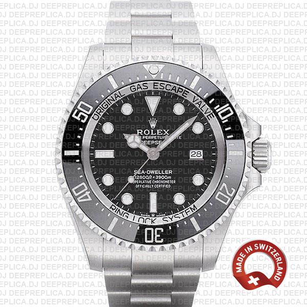Rolex Sea-Dweller Black Dial 44mm Swiss Made Replica Watch