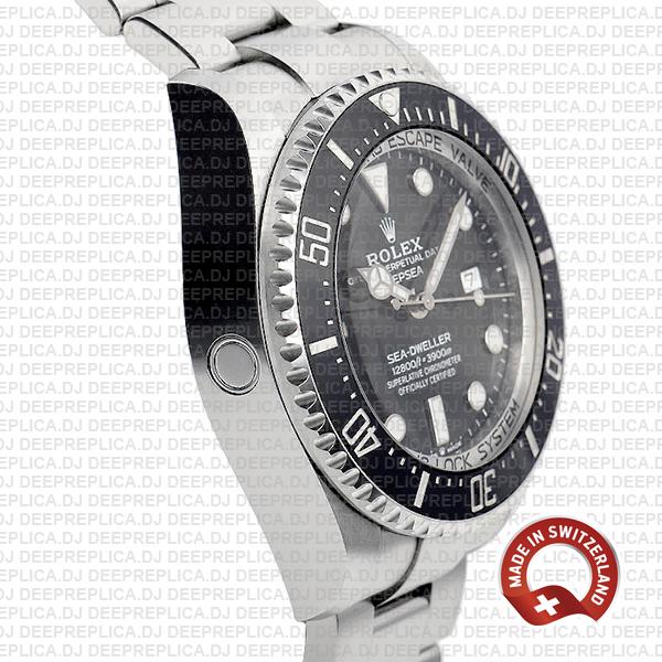 Rolex Deepsea Sea-dweller 904l Steel Black Dial Ceramic Bezel 44mm 126660 Swiss Replica