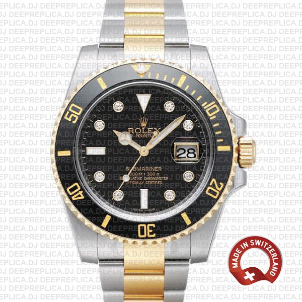 Rolex Submariner 40mm Watch | 2 Tone Swiss Replica Watch