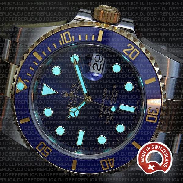 Rolex Submariner 2 Tone Blue Ceramic 40mm 116613