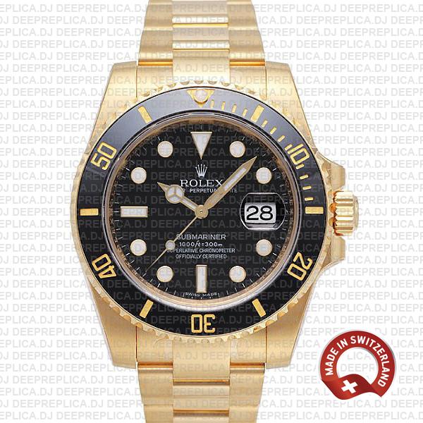 Rolex Submariner 18k Yellow Gold | Best Rolex Replica Watch