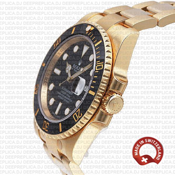 Rolex Submariner 18k Yellow Gold Best Rolex Replica Watch