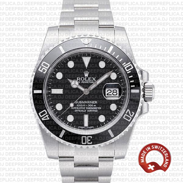 Rolex Submariner Steel Black Dial Ceramic Bezel 40mm 116610