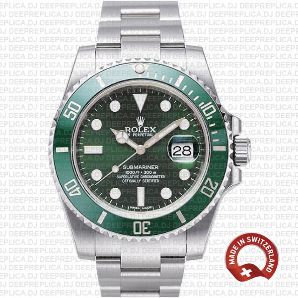 Rolex Submariner Hulk Stainless Steel | Swiss Replica Watch