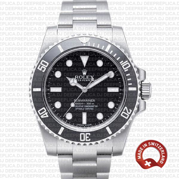 Best Rolex Submariner Replica No Date Black Dial 40mm Watch