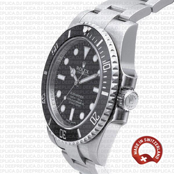 Best Rolex Submariner Replica No Date Black Dial 40mm Watch
