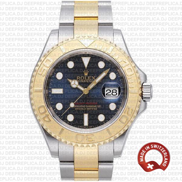 Rolex Yacht-Master Gold Blue Dial | Two-Tone Replica Watch