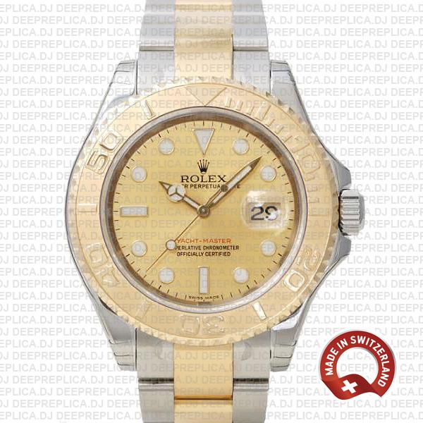 Rolex Yacht-Master Two-Tone Yellow Gold Dial Swiss Replica Watch